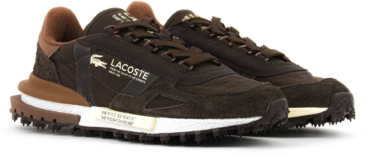 Lacoste Elie Active Sneaker Dark Brown Bruin