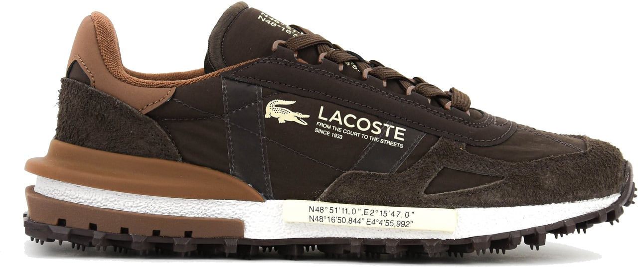 Lacoste Elie Active Sneaker Dark Brown Bruin