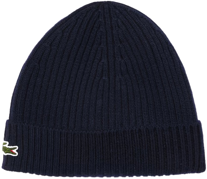 Lacoste Uni Muts % Wol Donkerblauw Blauw