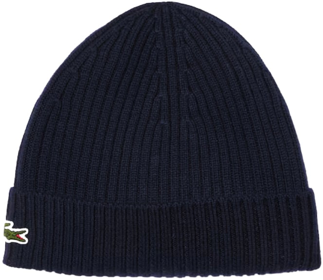 Lacoste Uni Muts % Wol Donkerblauw Blauw