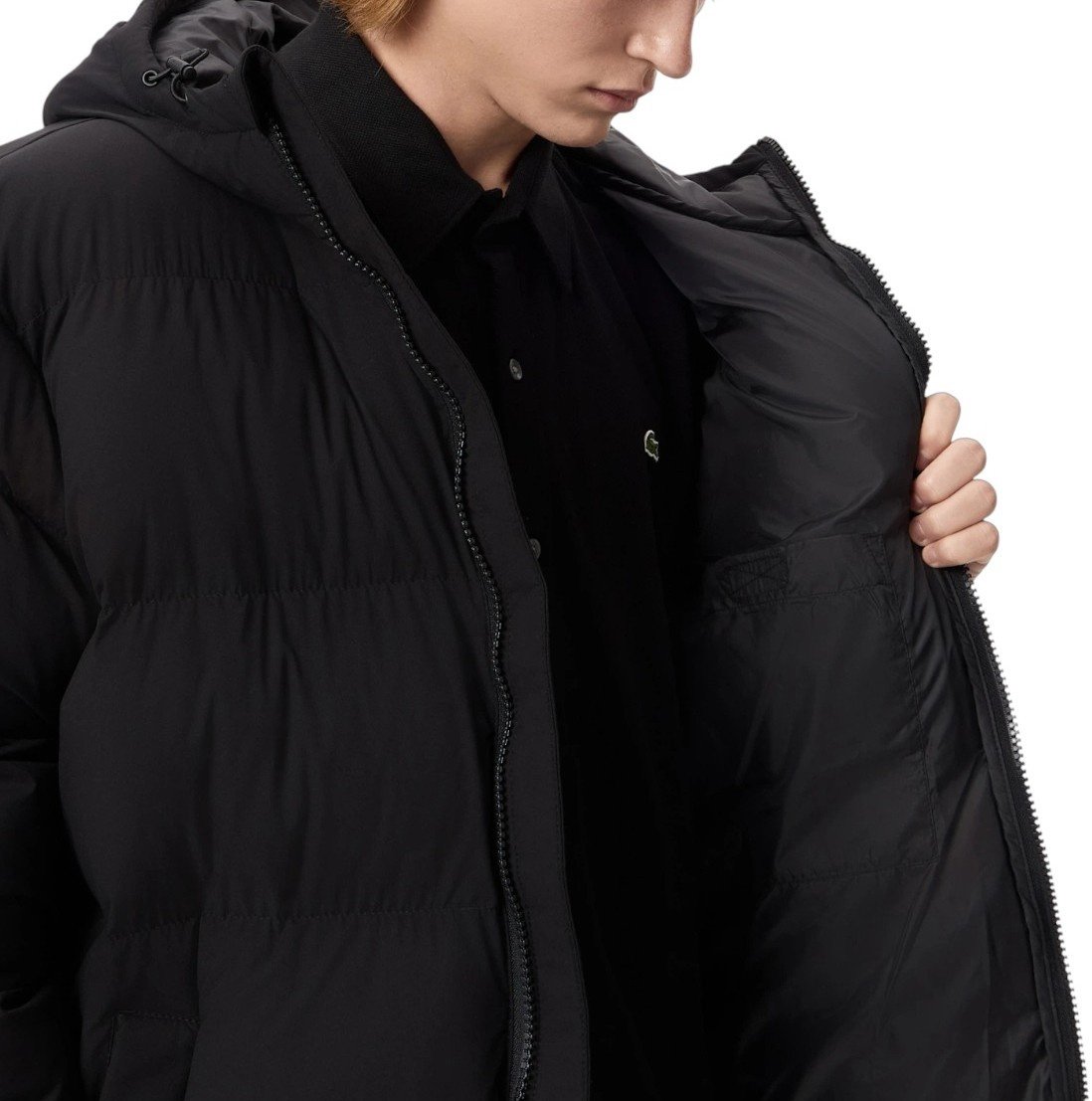 Lacoste Heren Jas Zwart