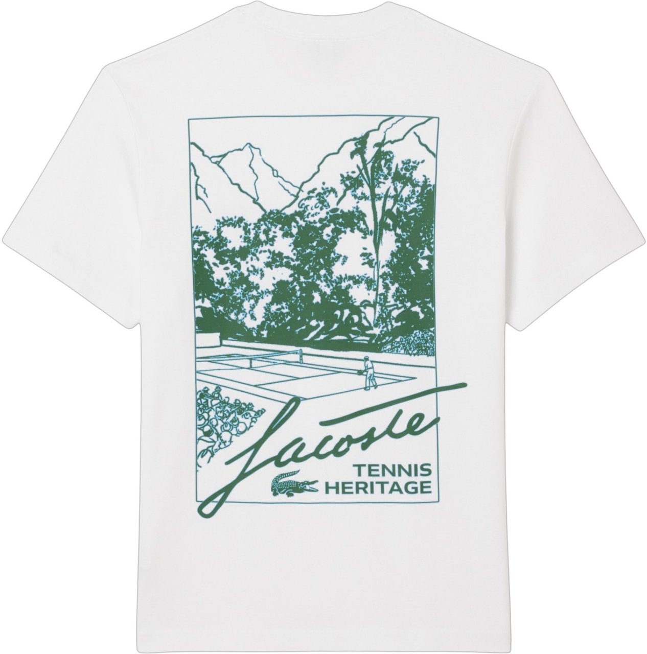 Lacoste Heren T-shirt Wit