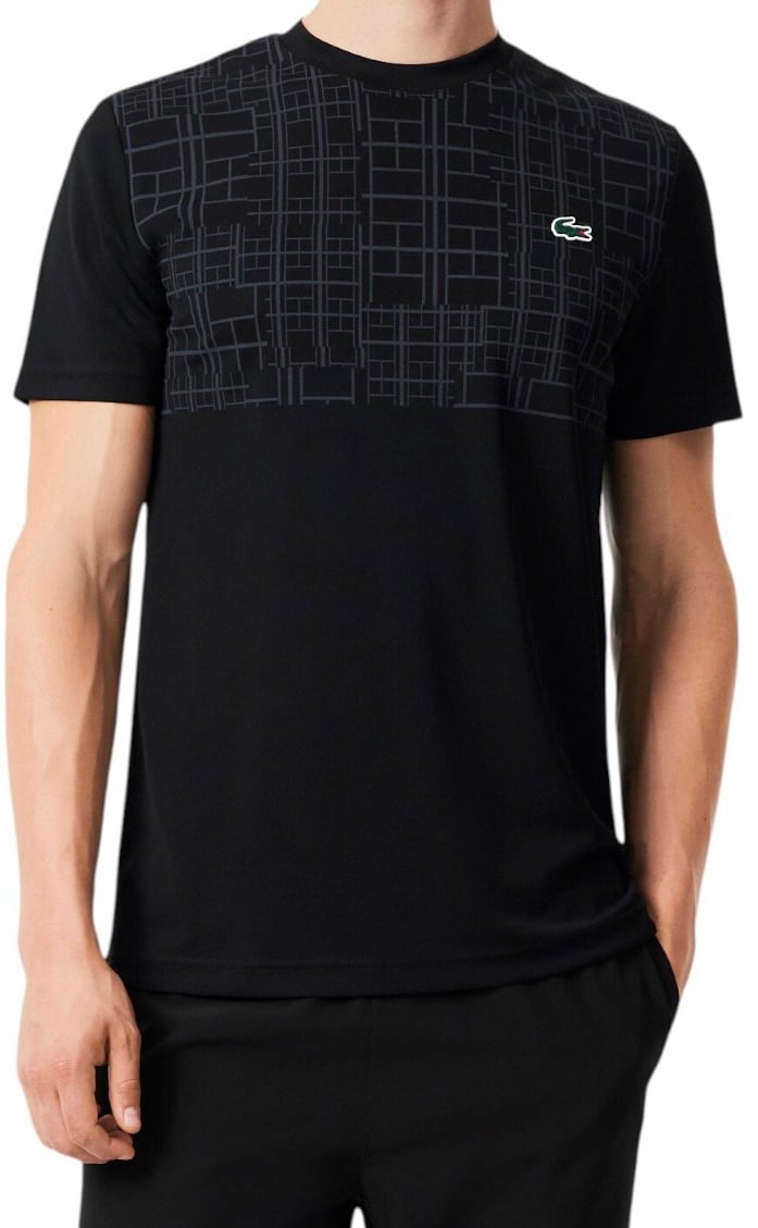 Lacoste Heren T-shirt Zwart