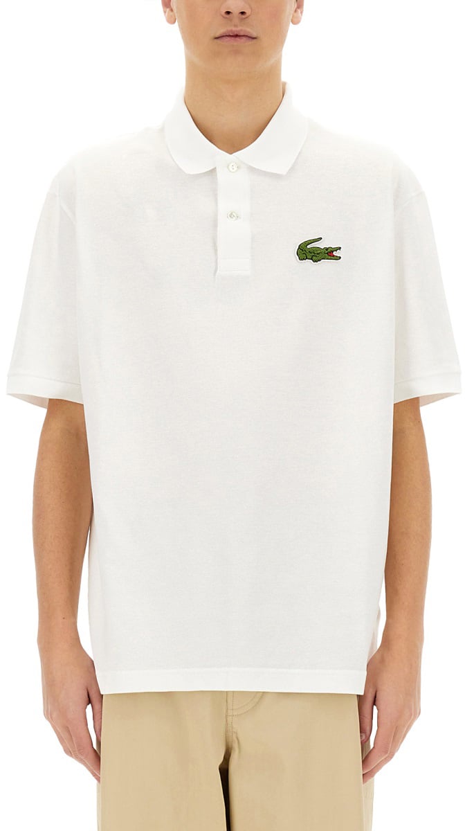 Lacoste LOOSE FIT PIQUE POLO SHIRT Wit