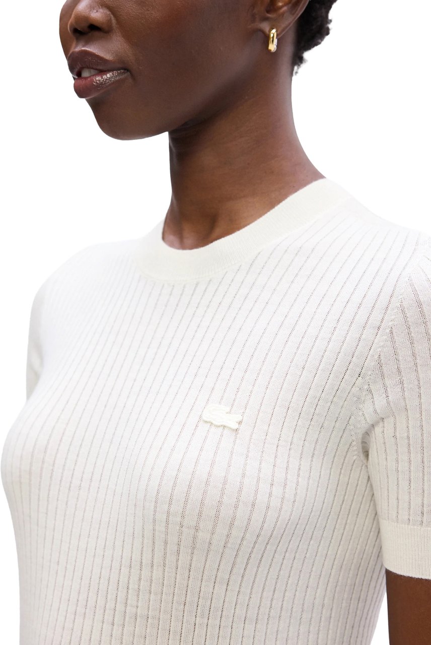 Lacoste Sweaters White Wit
