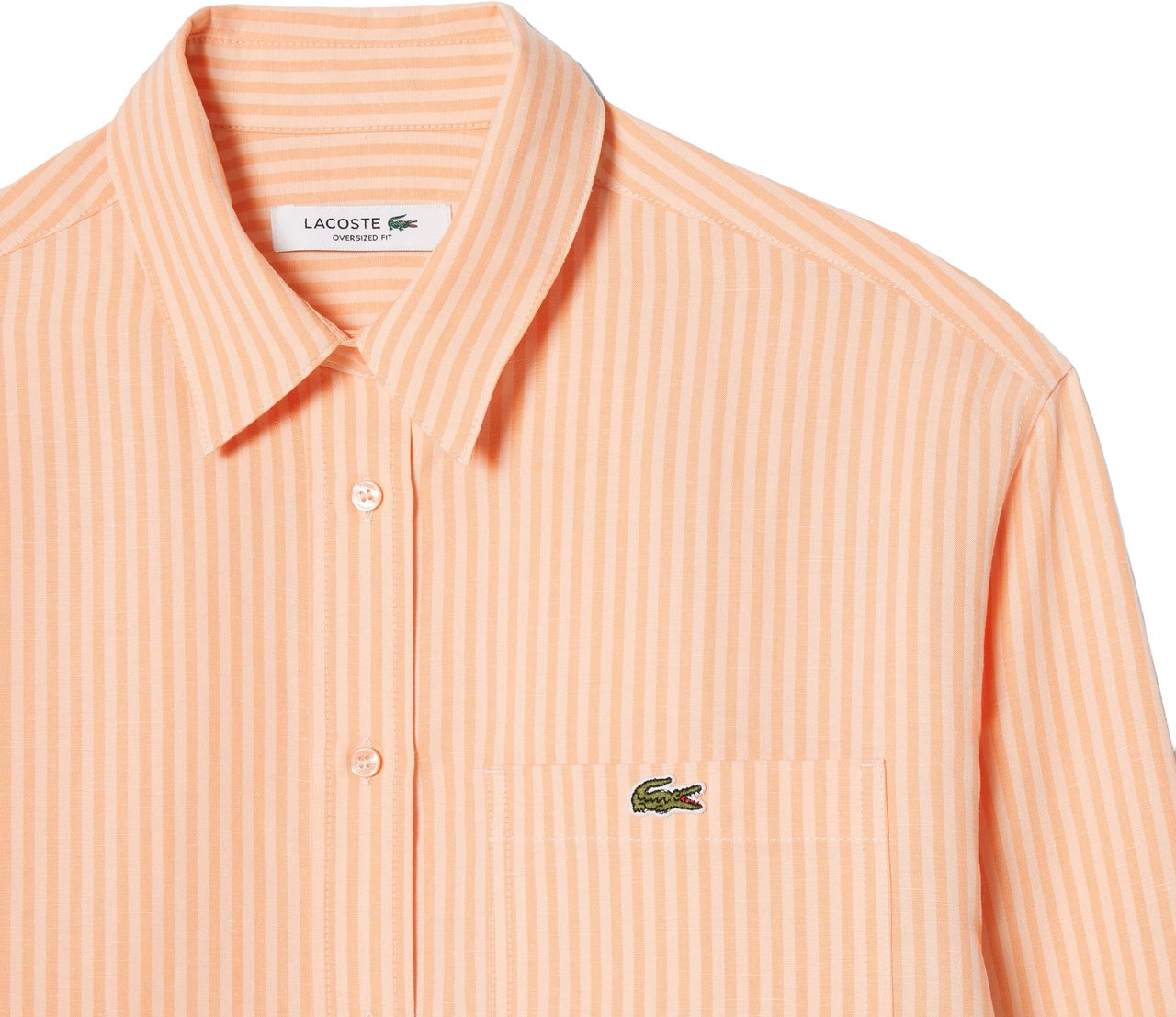 Lacoste Shirts Salmone Oranje