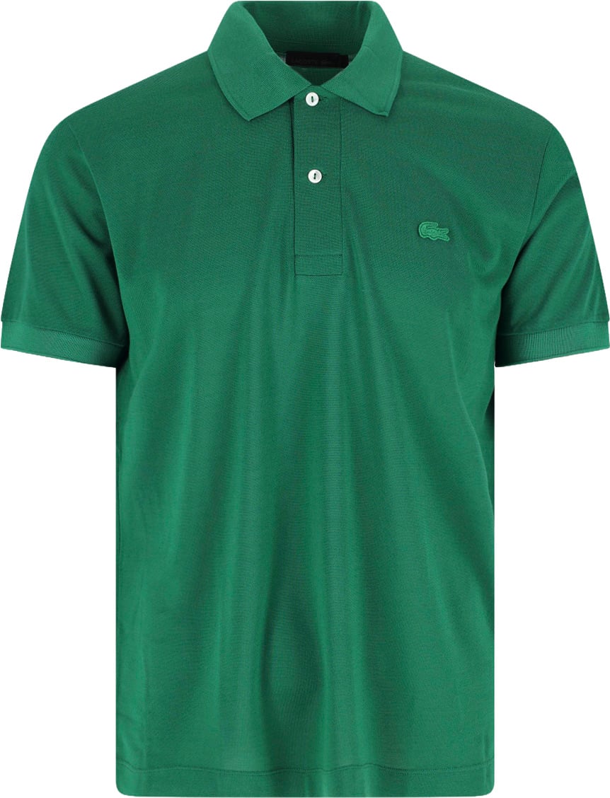 Lacoste Green Silk Piqué Classic Polo Shirt Groen