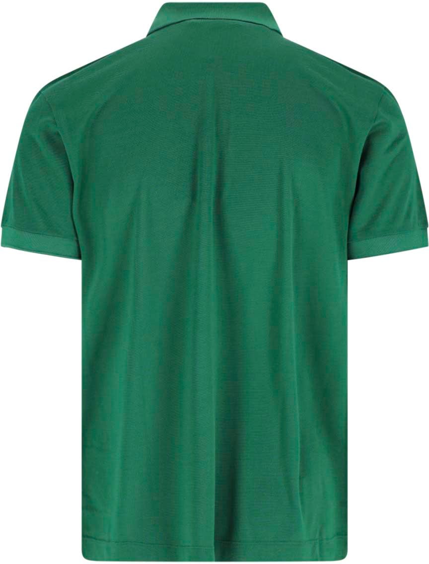 Lacoste Green Silk Piqué Classic Polo Shirt Groen