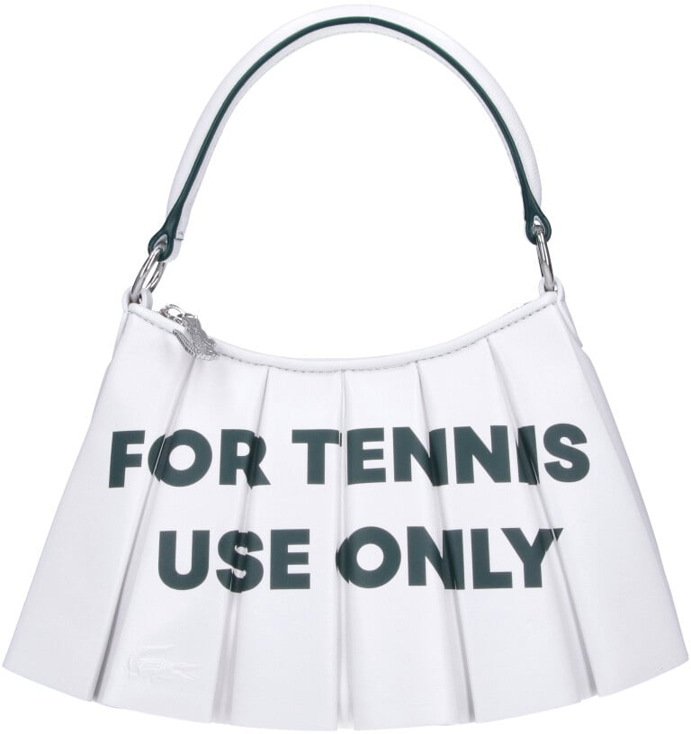 Lacoste White Lenglen Small Contrast Logo Bag Wit