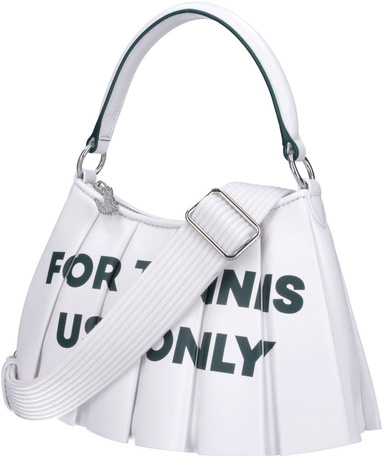 Lacoste White Lenglen Small Contrast Logo Bag Wit