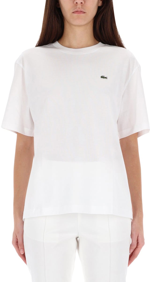 Lacoste T-SHIRT WITH LOGO Wit