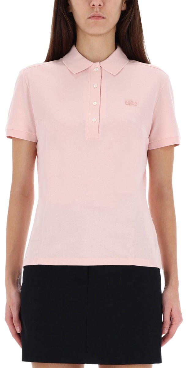 Lacoste POLO WITH LOGO Roze