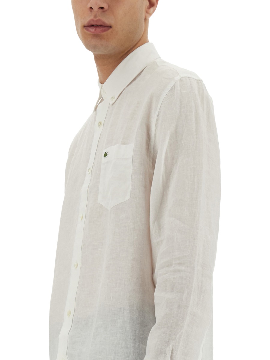 Lacoste SHIRT WITH LOGO Wit