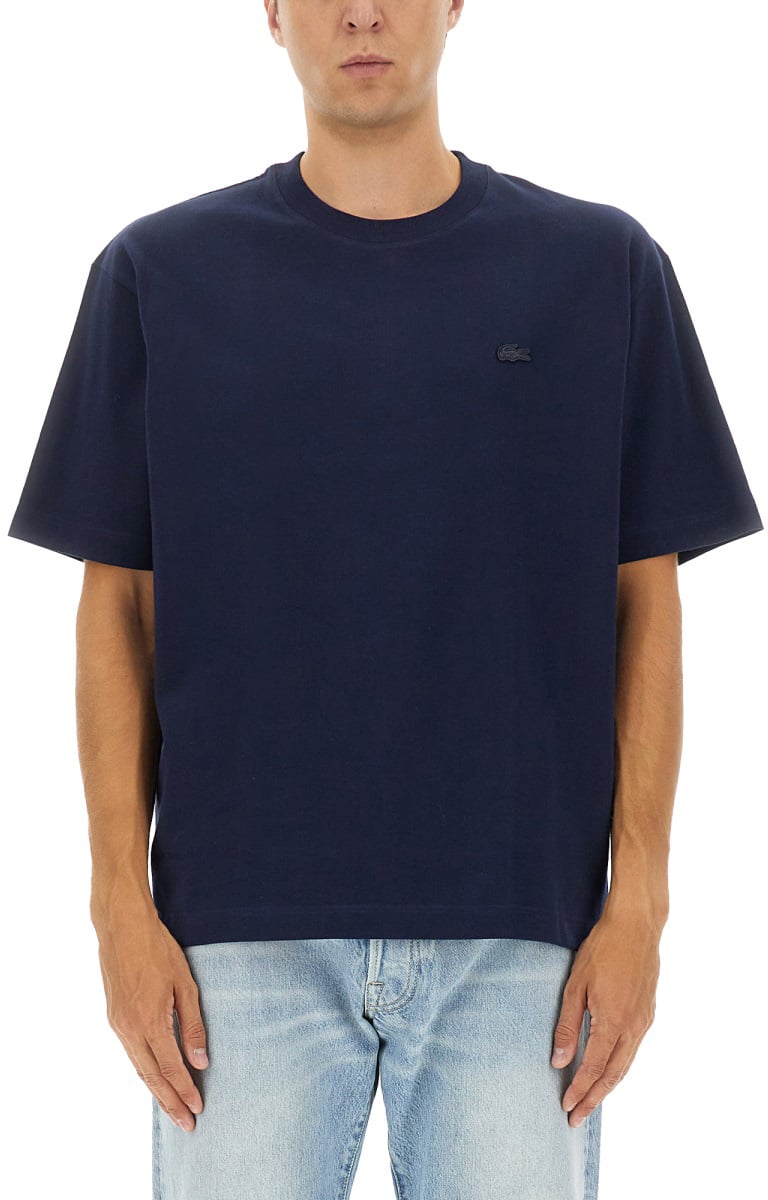 Lacoste T-SHIRT WITH LOGO Blauw