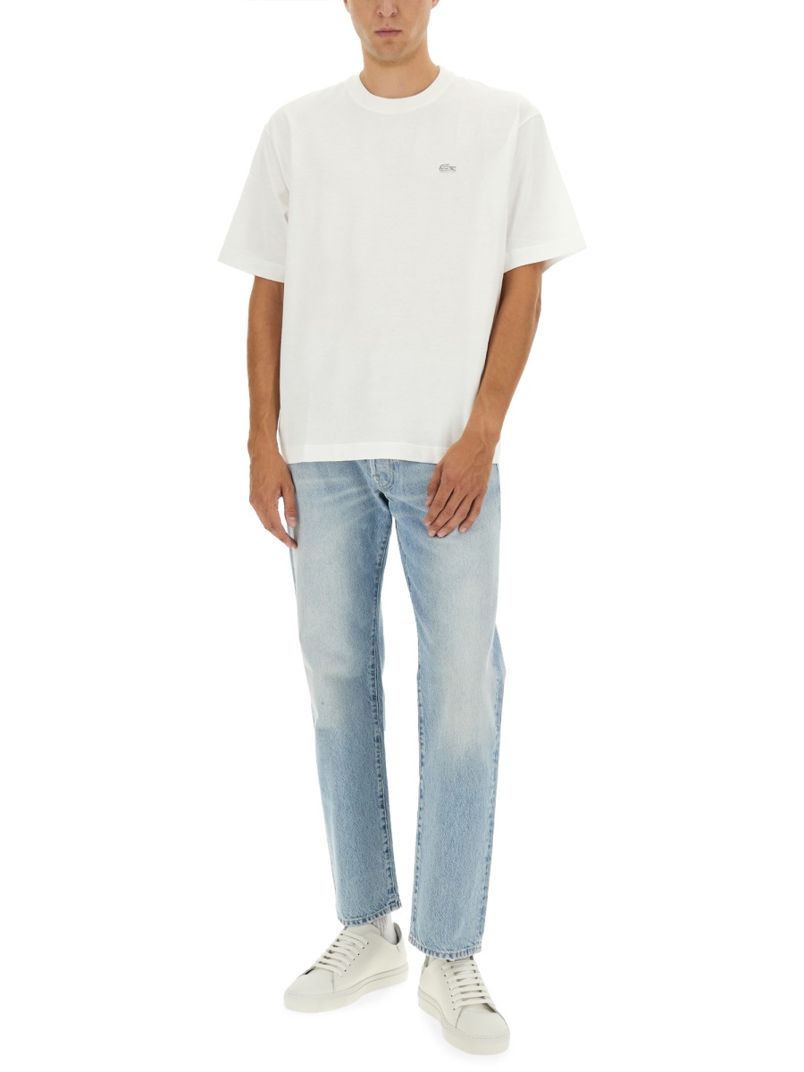 Lacoste T-SHIRT WITH LOGO Wit