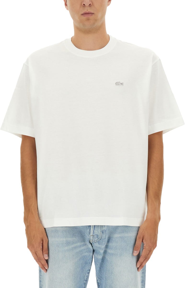 Lacoste T-SHIRT WITH LOGO Wit