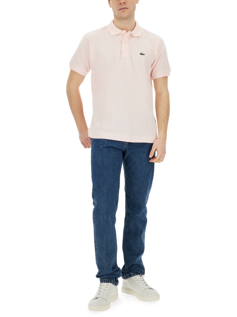 Lacoste POLO WITH LOGO Roze
