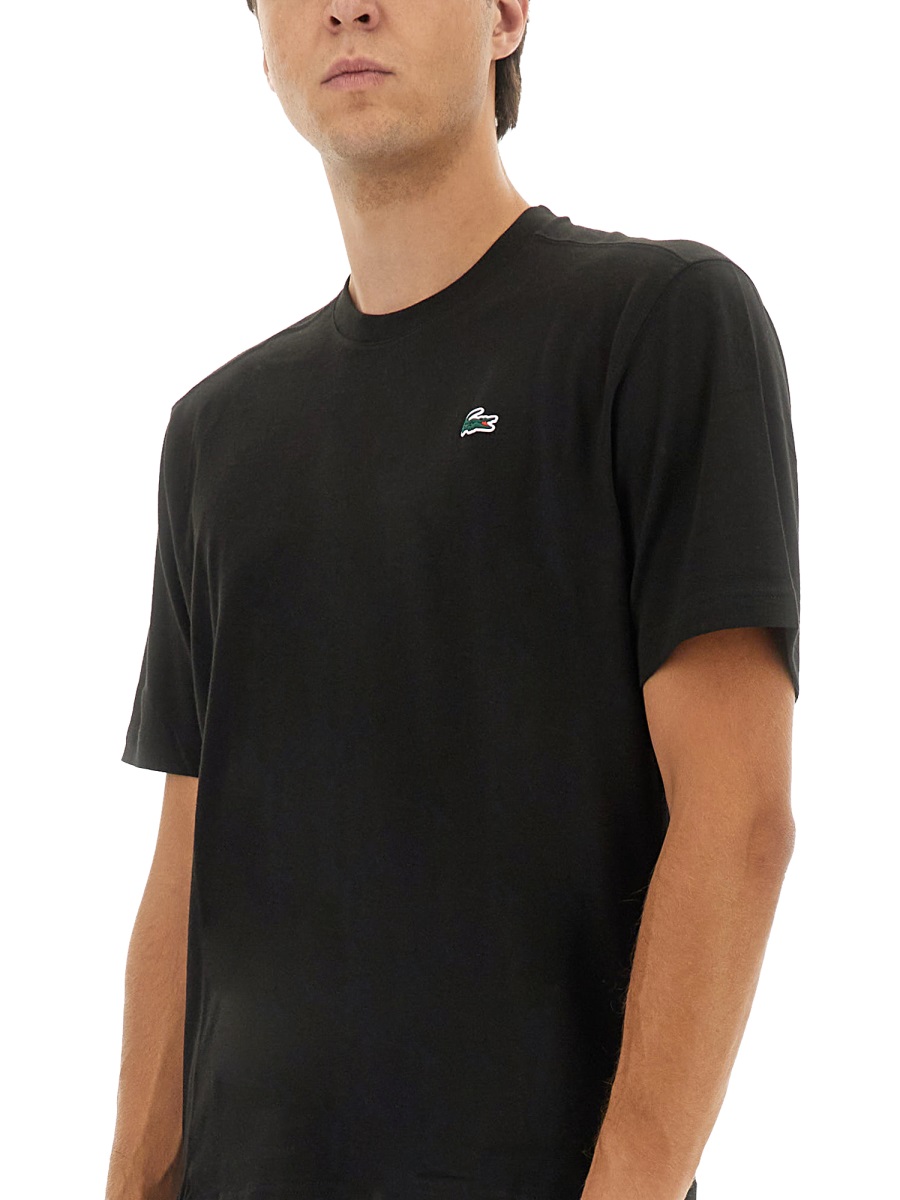 Lacoste T-SHIRT WITH LOGO Zwart