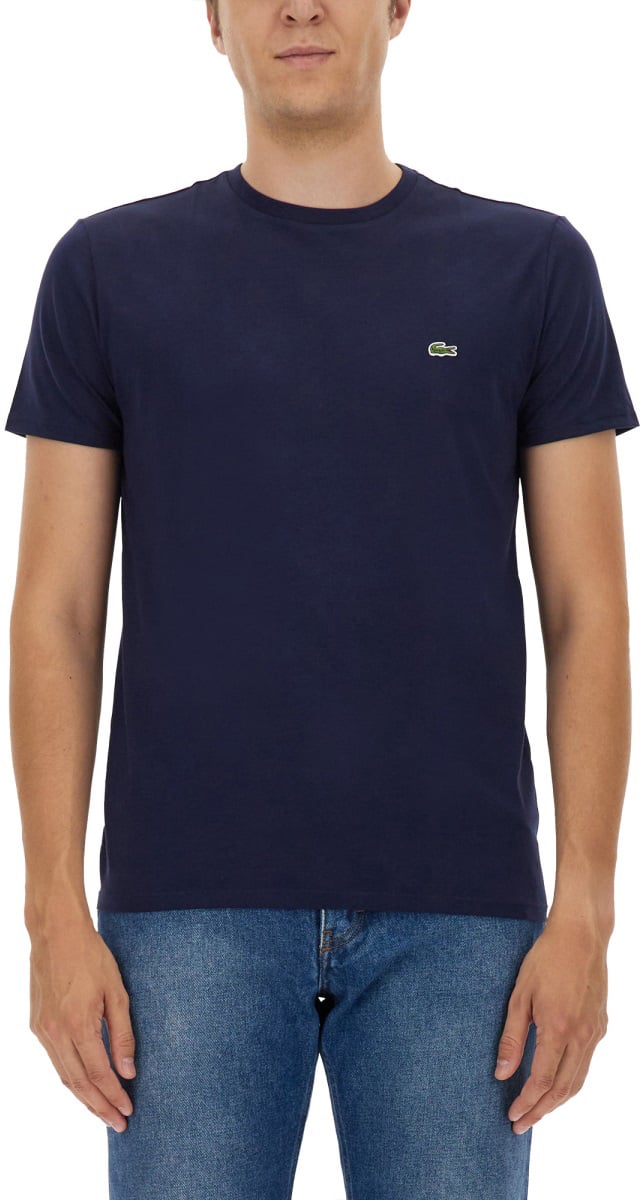 Lacoste T-SHIRT WITH LOGO Blauw