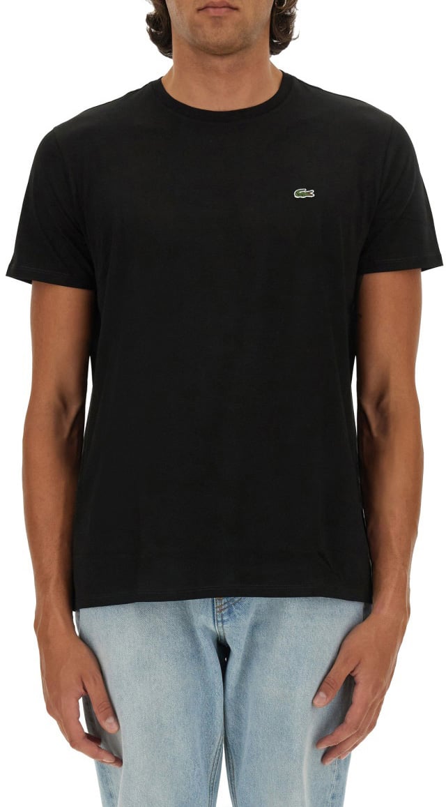 Lacoste T-SHIRT WITH LOGO Zwart