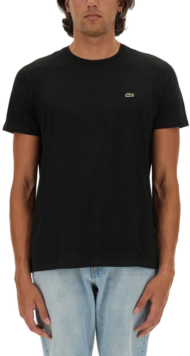 Lacoste T-SHIRT WITH LOGO Zwart