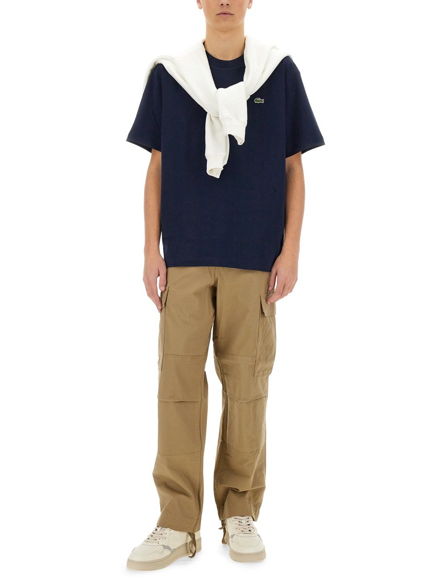 Lacoste COTTON T-SHIRT Blauw