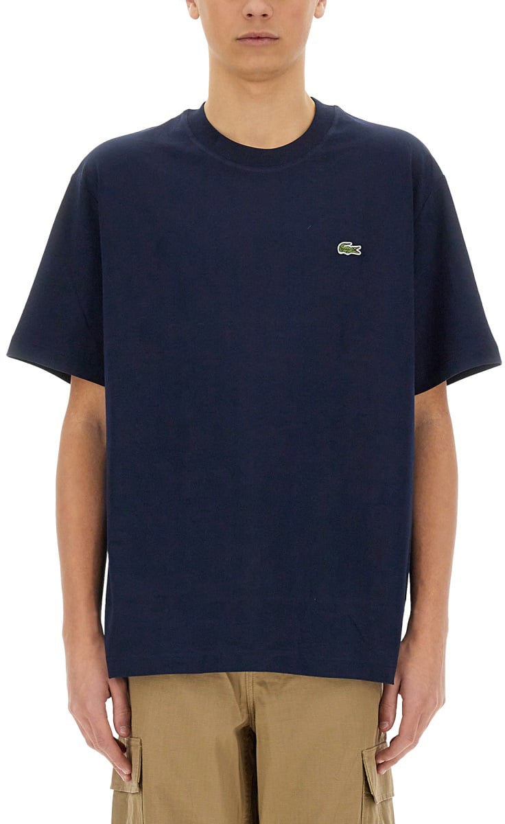 Lacoste COTTON T-SHIRT Blauw