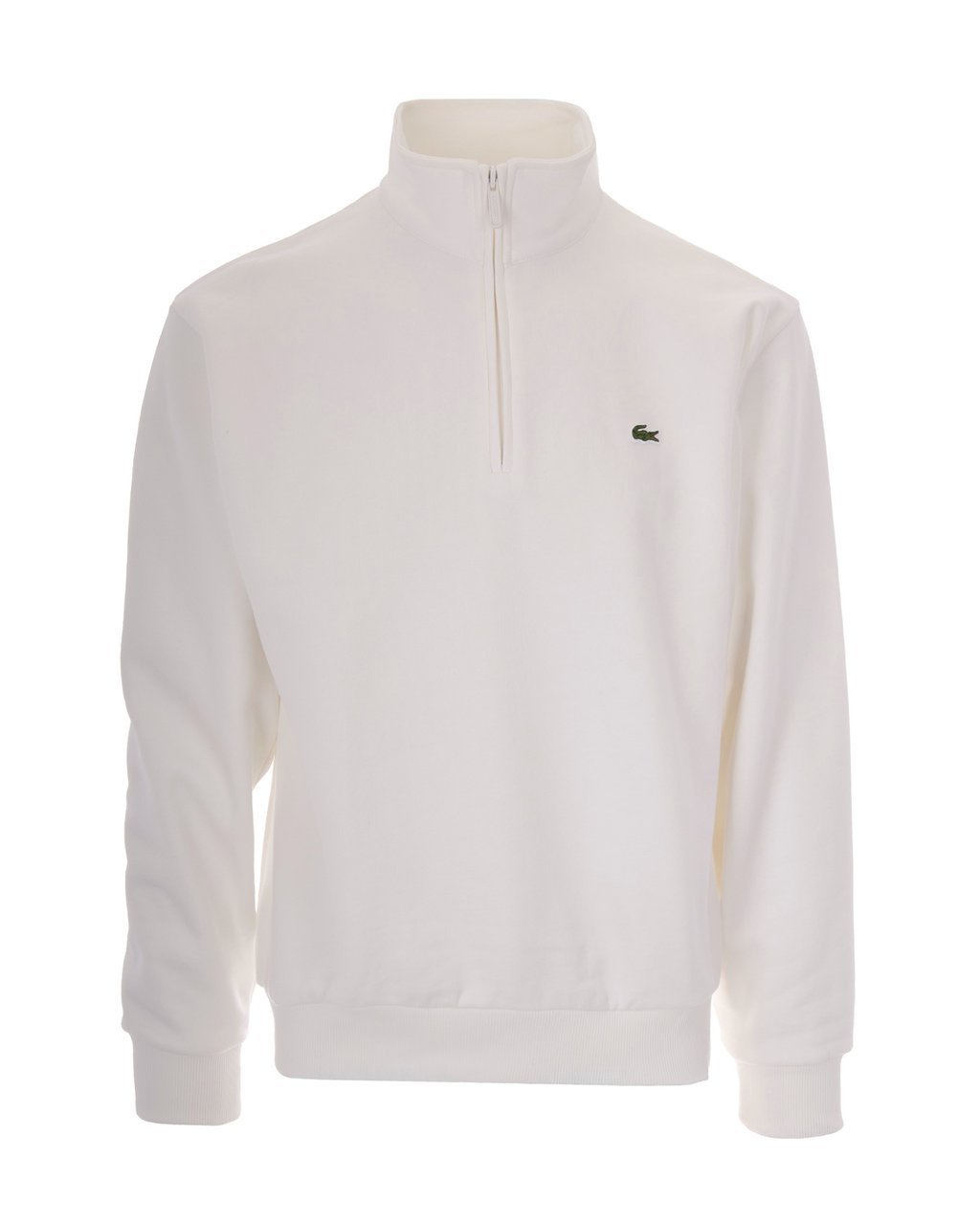 Lacoste Pullover Sweatshirt With High Collar And Embroidered Crocodile Wit