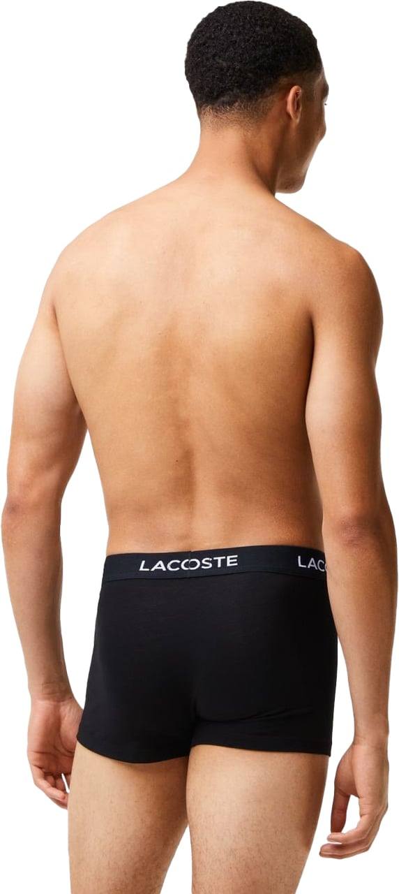 Lacoste Katoen Stretch Trunk Zwart  ( STUKS) Zwart