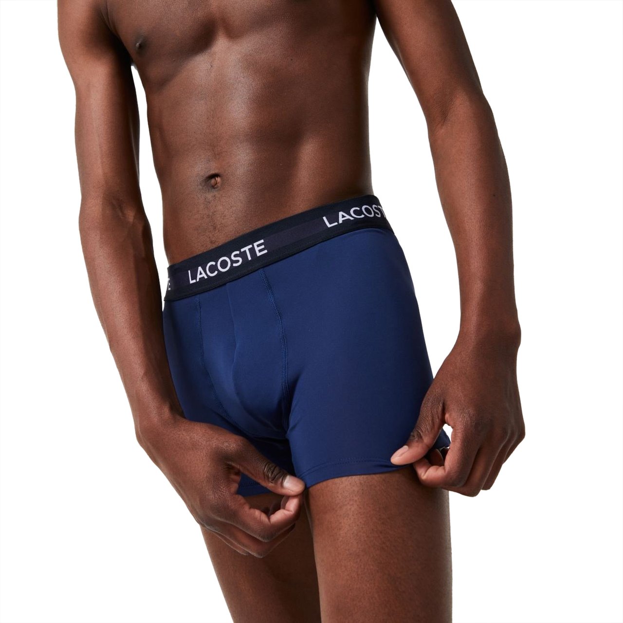 Lacoste Recycled Microfiber Trunk Lichtblauw/Blauw/zwart ( stuks) Zwart