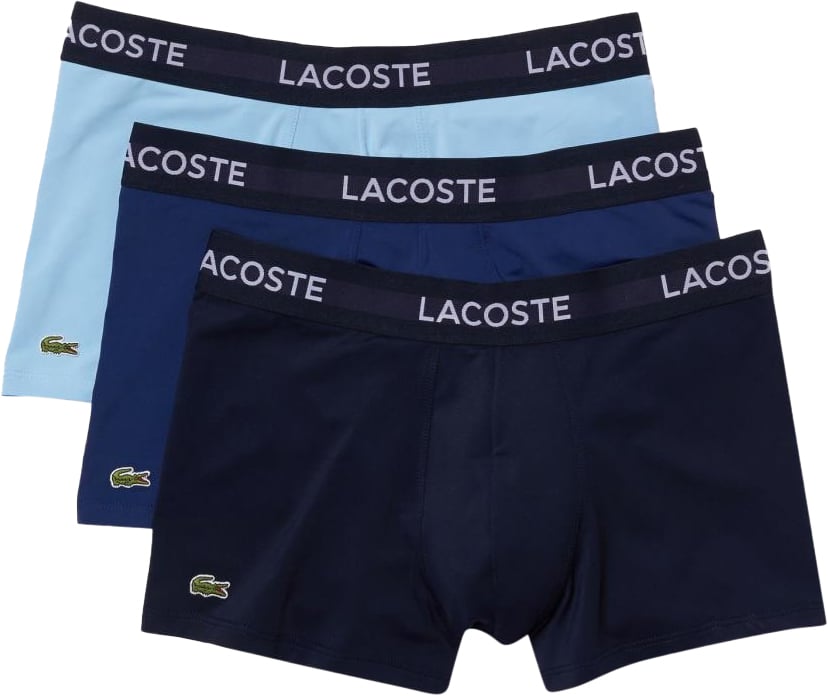Lacoste Recycled Microfiber Trunk Lichtblauw/Blauw/zwart ( stuks) Zwart
