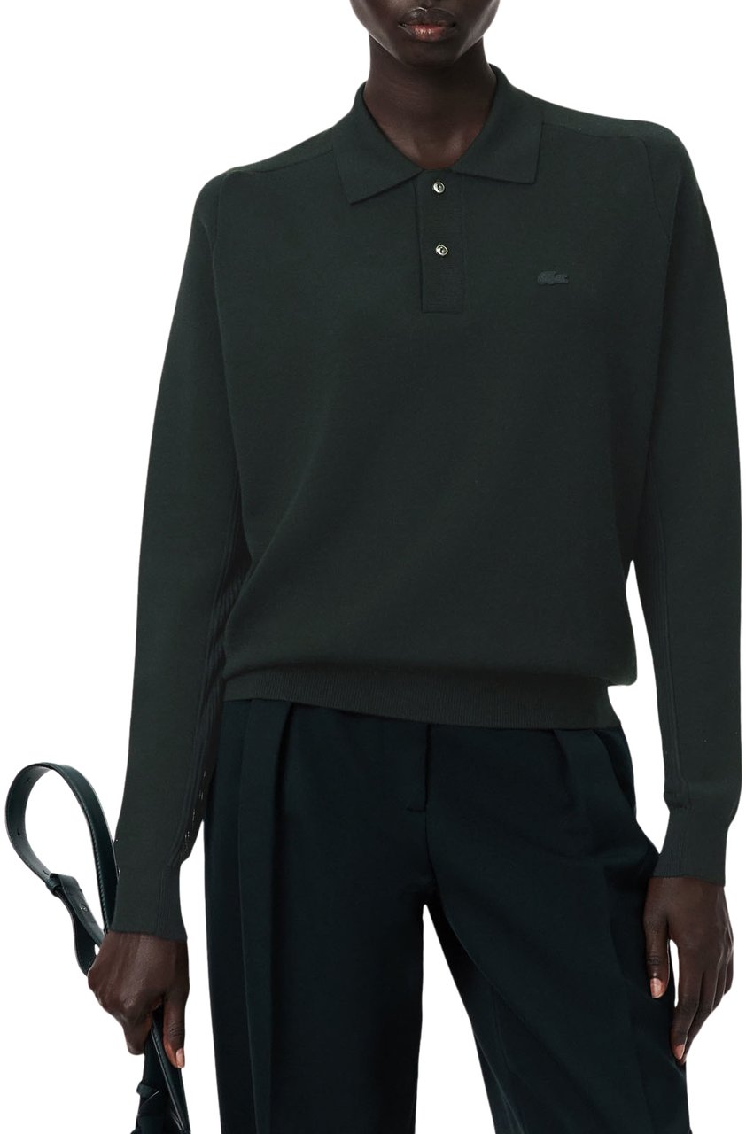 Lacoste Fashion Show Sweater Milo Varech Fonce Groen