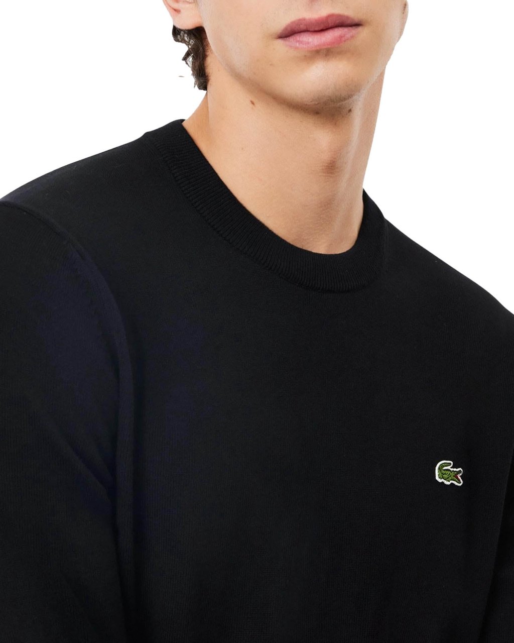 Lacoste Heren 1Ha1 Men'S Sweater Zwart