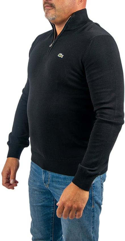 Lacoste Sweater 1/4 Zipper Zwart