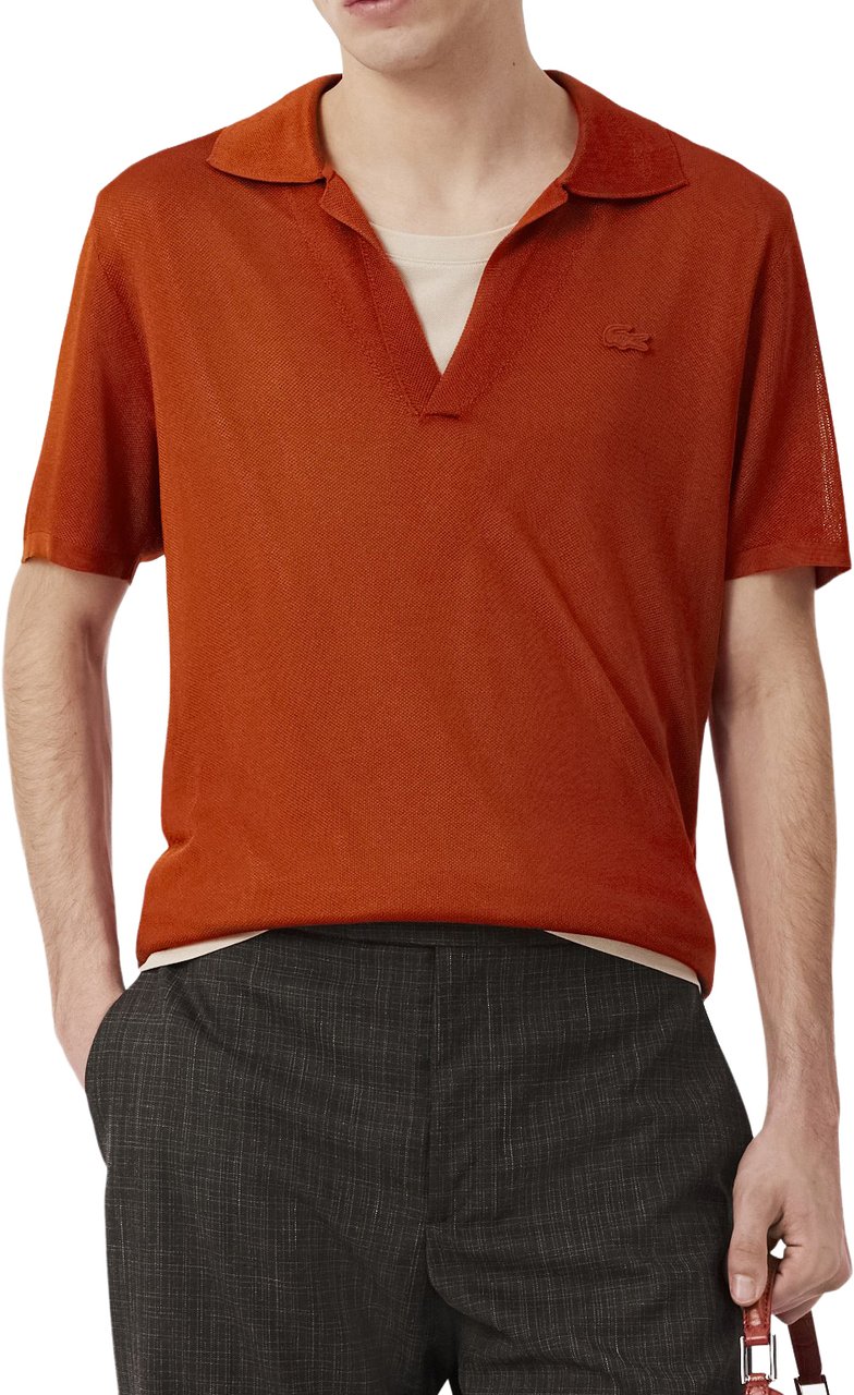 Lacoste Nio Polo Orangine Oranje