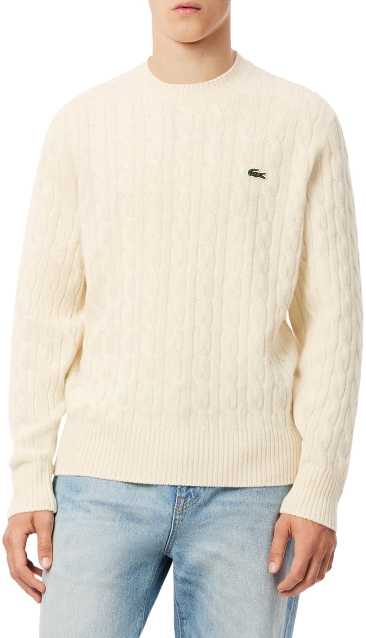 Lacoste Sweaters Ivory Wit