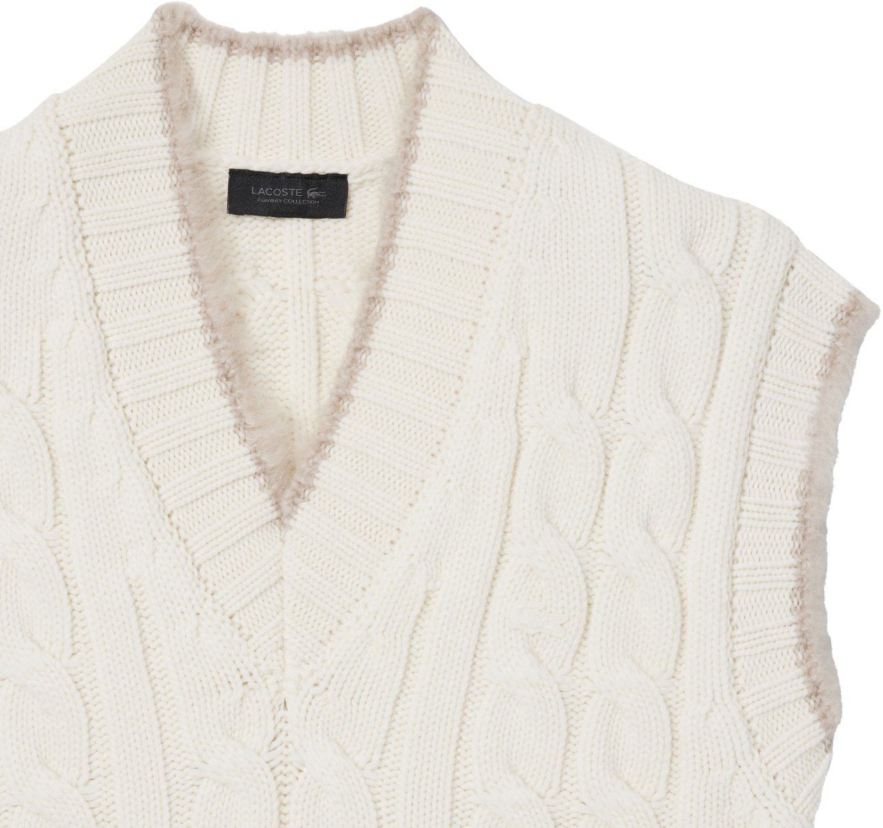 Lacoste Sleeveless Sweater Momo Flour Wit