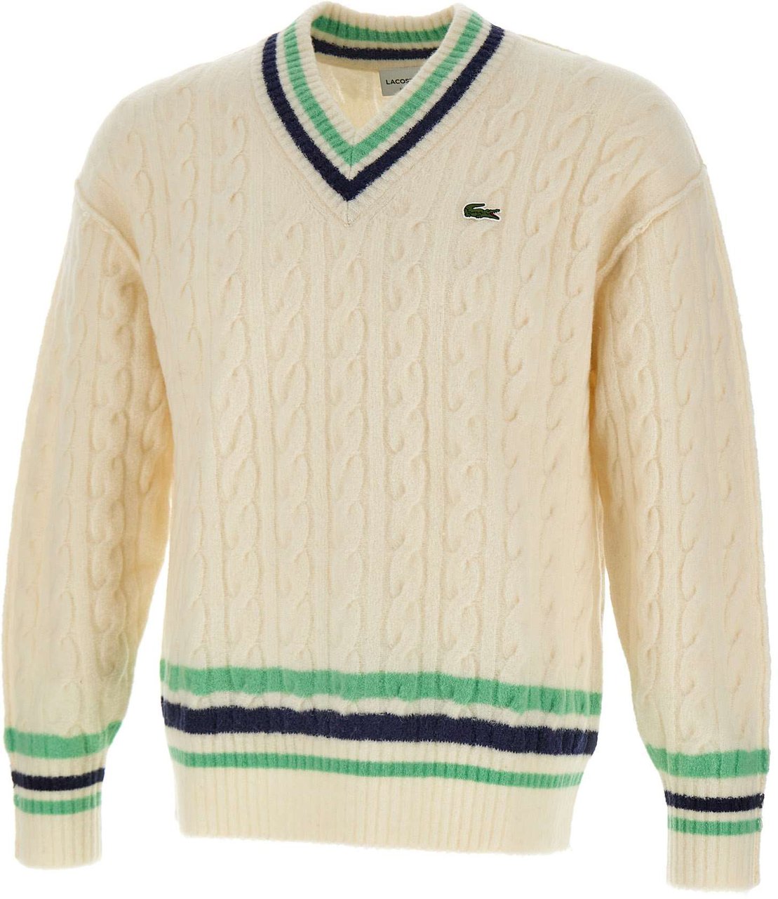 Lacoste Sweaters White Wit