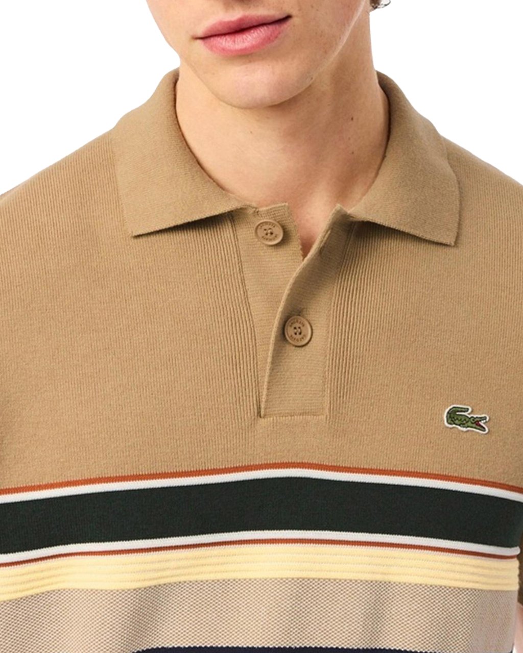 Lacoste Heren 1Ha1 Men'S Sweater Beige