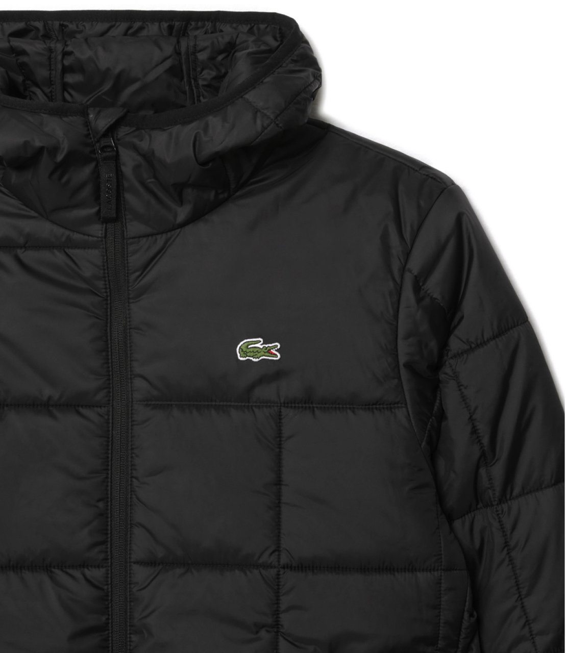 Lacoste Logo Waterproof Puffer Jacket Zwart