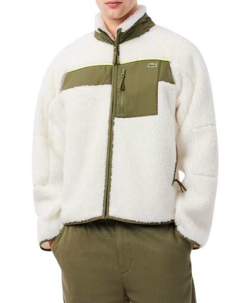 Lacoste Fleece Jacket Wit