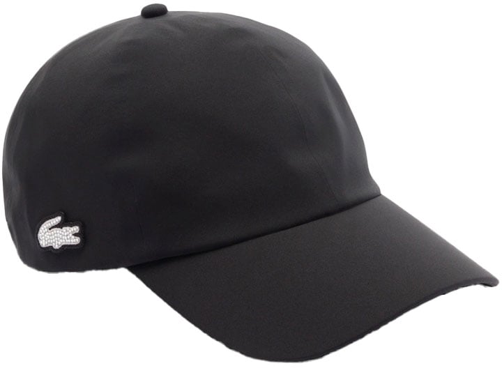 Lacoste casquette deperlante a strass Zwart