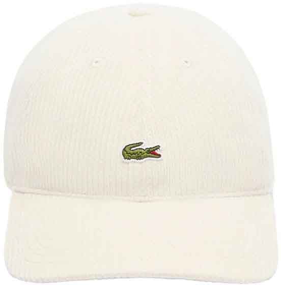Lacoste casquette velours de coton 2 Beige