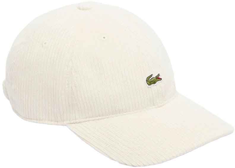 Lacoste casquette velours de coton 2 Beige