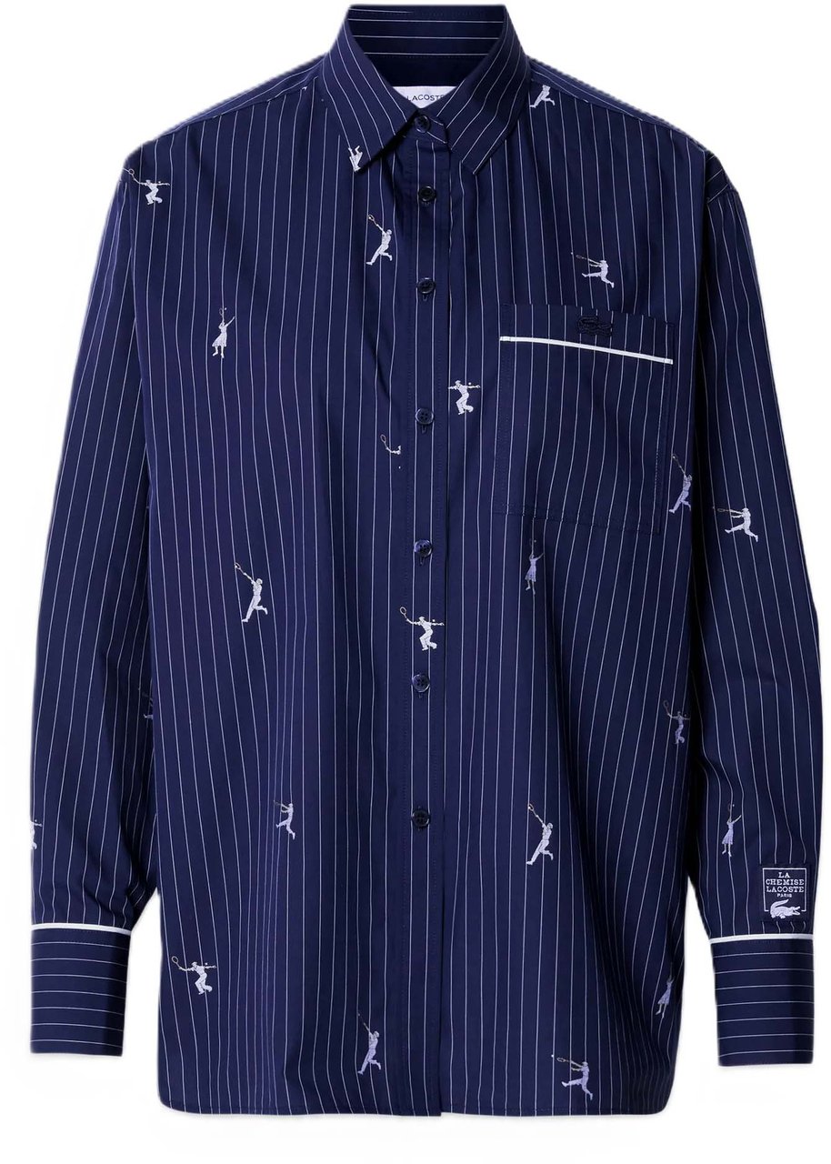 Lacoste Shirts Blu Navy