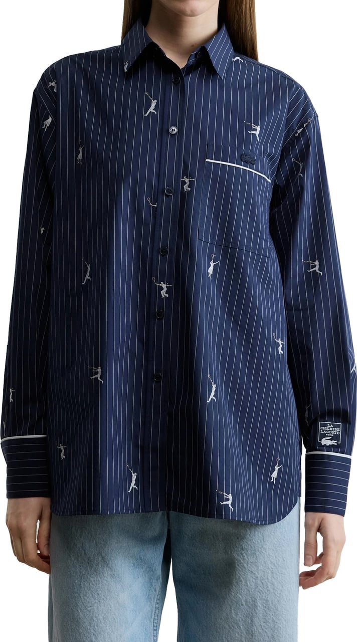 Lacoste Shirts Blu Navy