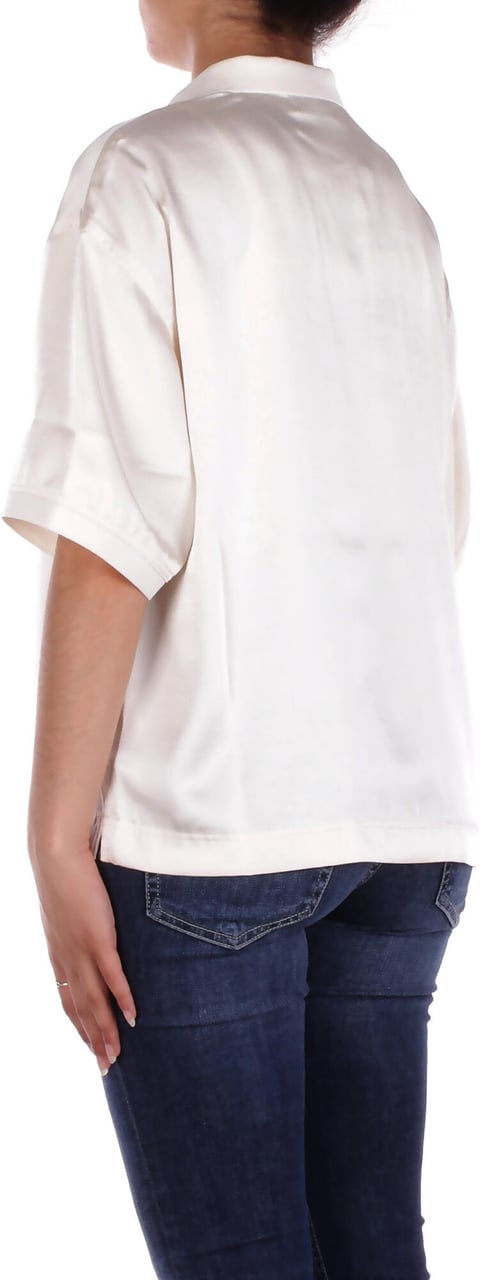Lacoste Shirts Cream Wit