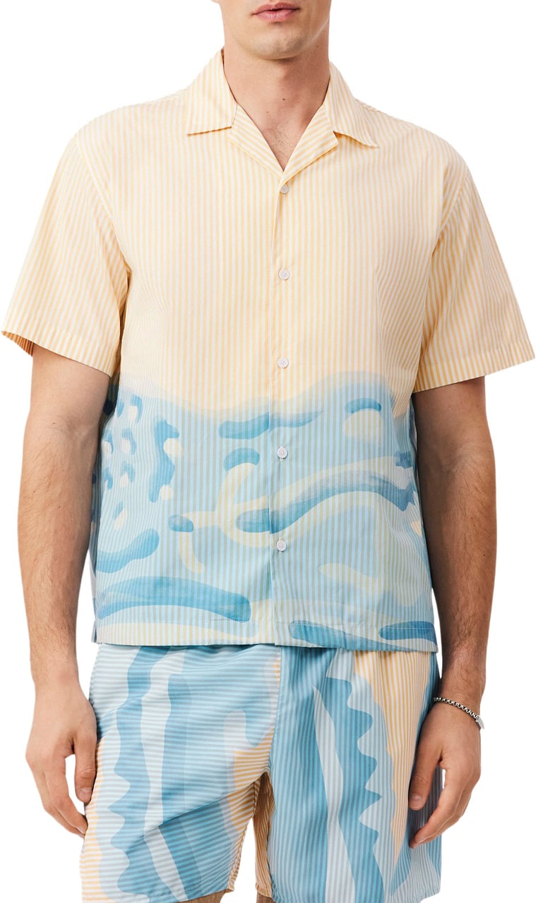 Lacoste Shirts Beige Geel