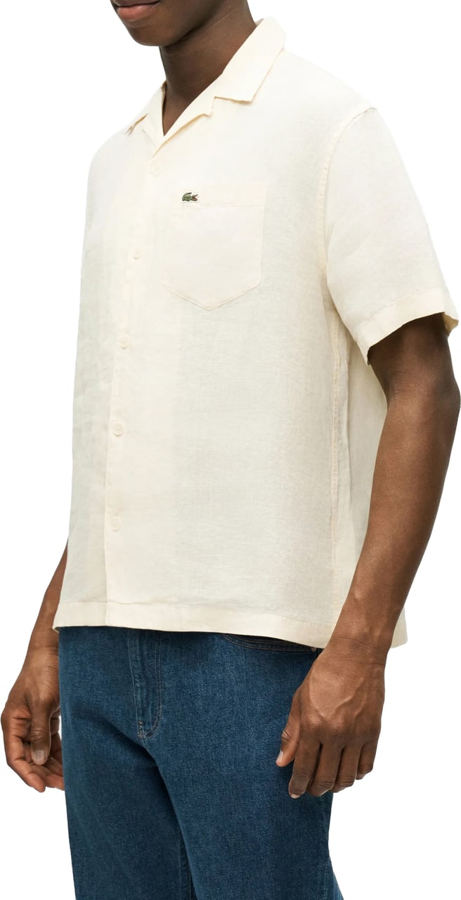 Lacoste Shirts Beige Wit
