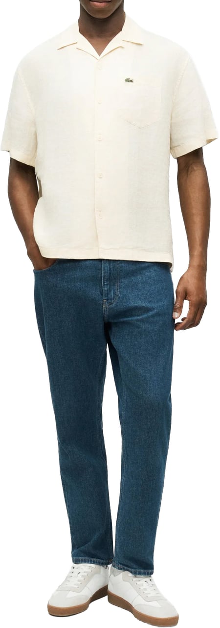Lacoste Shirts Beige Wit